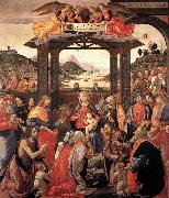 GHIRLANDAIO, Domenico Adoration of the Magi oil